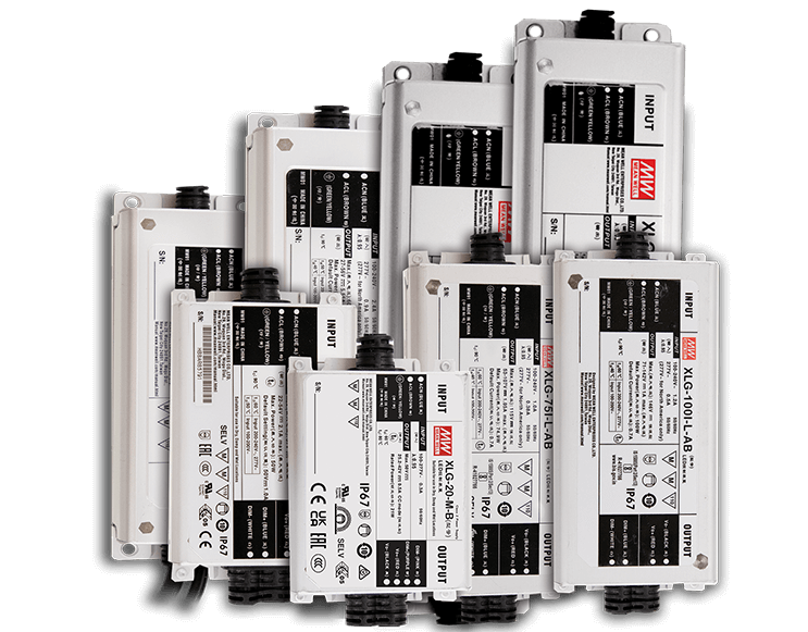 24V 60W IP67 Constant Voltage LED DRIVER | MEAN WELL XLG