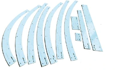 Curved LED boards in several arc lengths