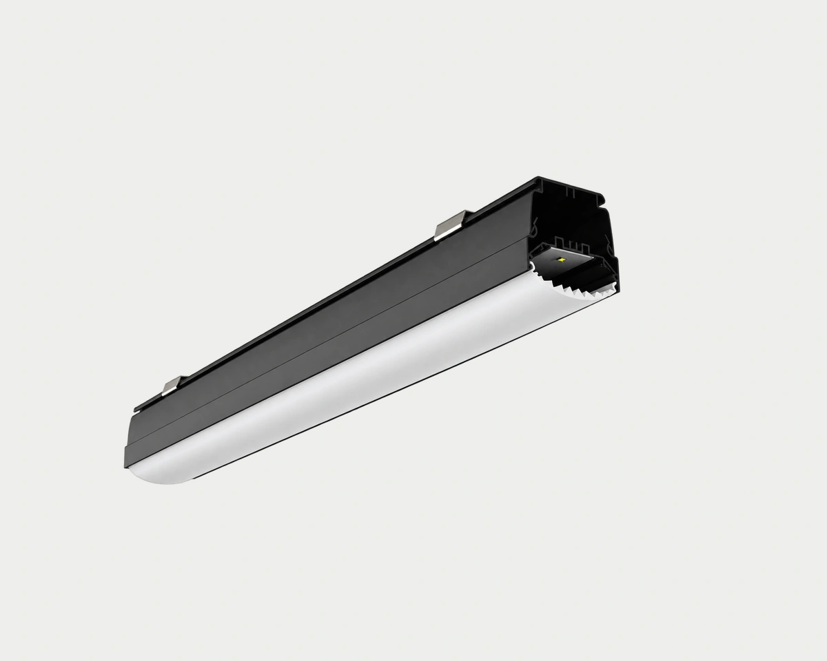 BCM03 aluminum linear lighting profile with a rounded diffuser