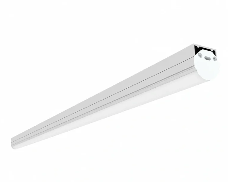 CMB PLUS aluminum linear lighting profile with a rounded diffuser