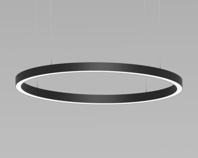 ELLIPSE curved lighting product with illuminated diffuser