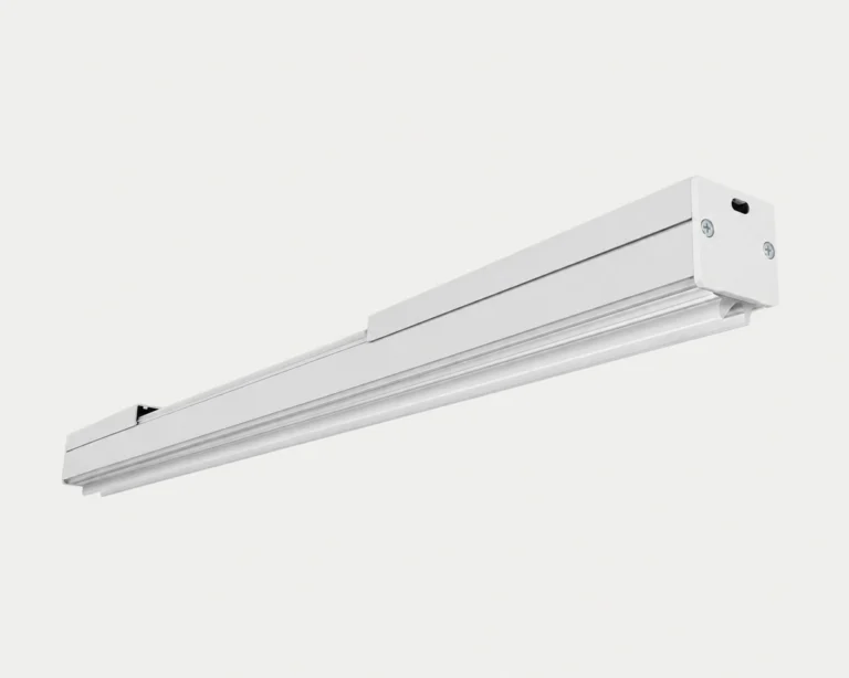 HB silver aluminum linear lighting profile with an end cap