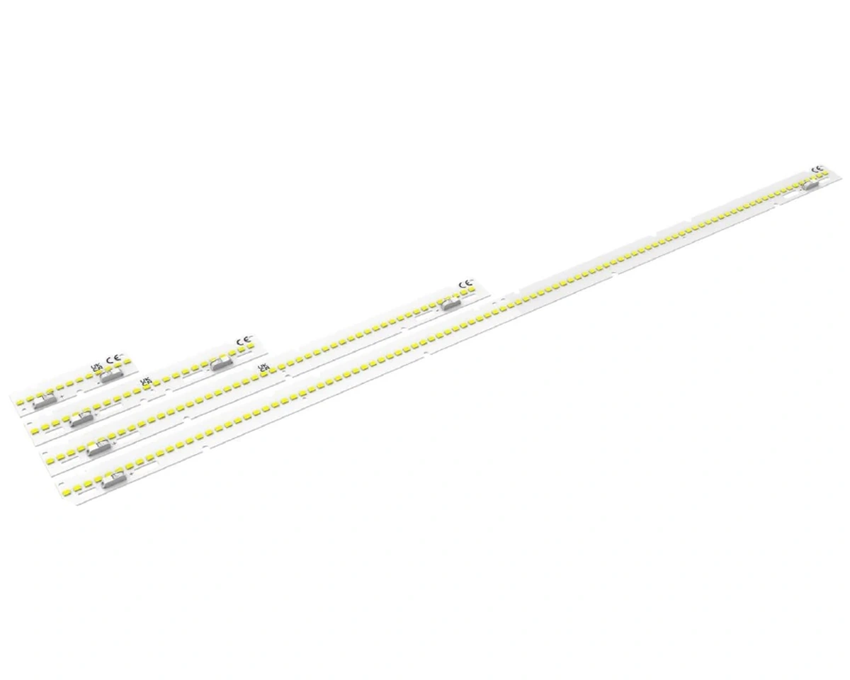 Linear LED module boards in several lengths