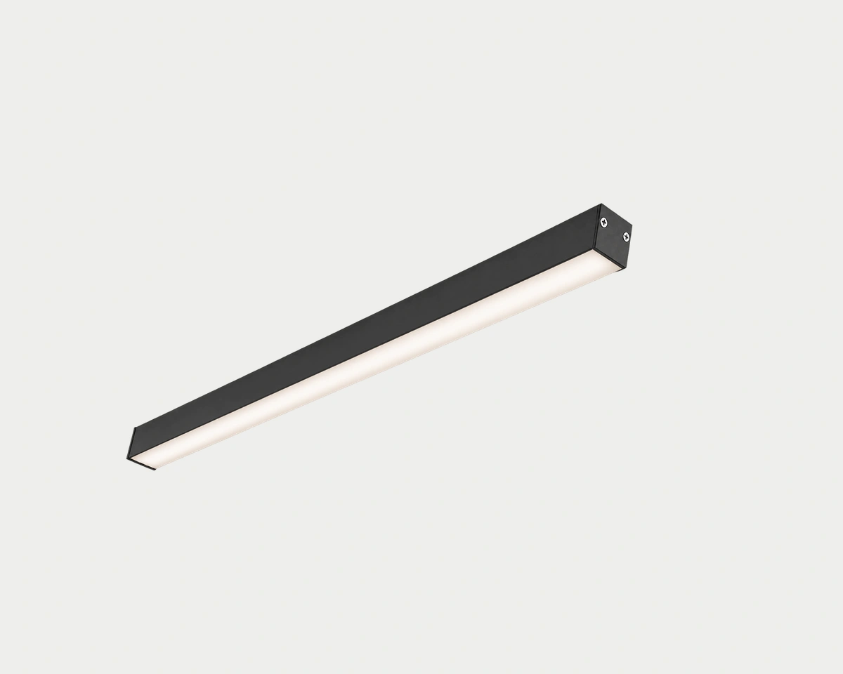 MONI slim black linear lighting profile