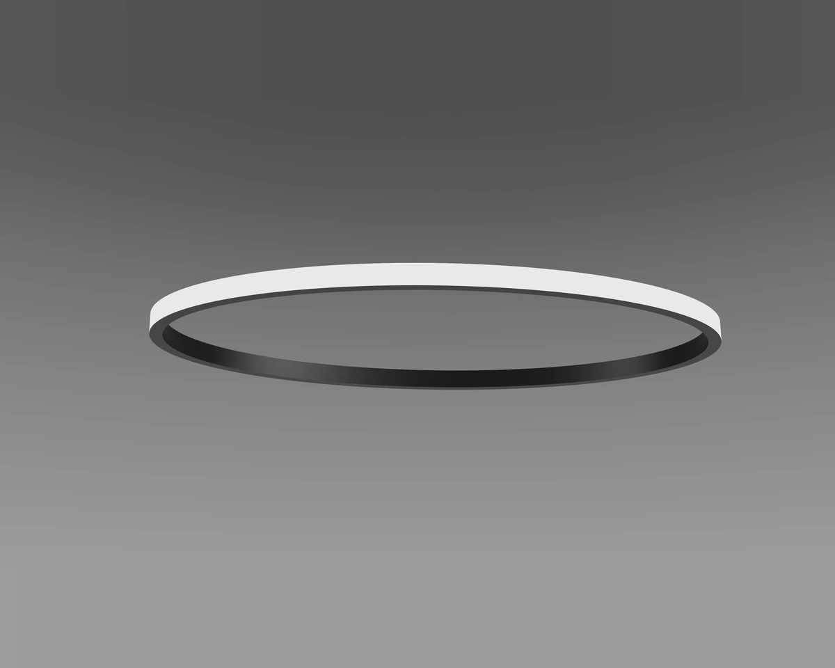 OUTLIT curved lighting product with illuminated diffuser