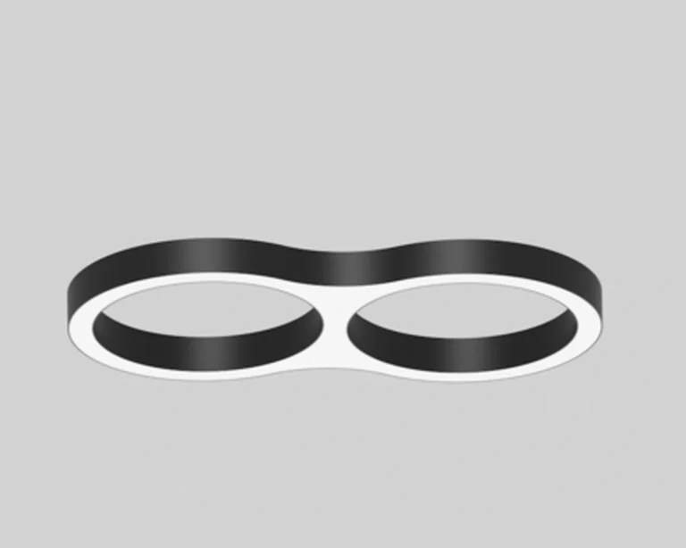 RNG3B curved lighting product with illuminated diffuser
