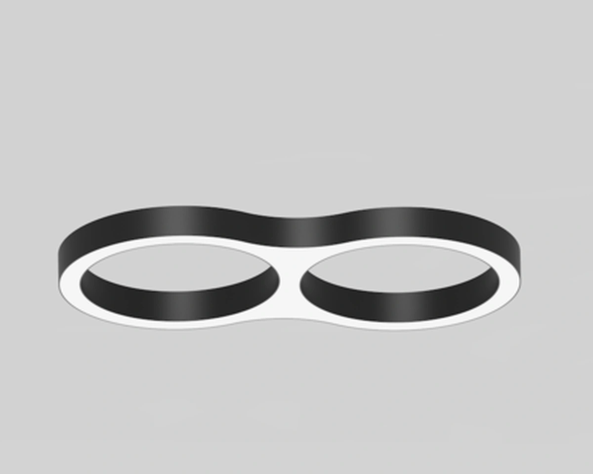 RNG3B curved lighting product with illuminated diffuser