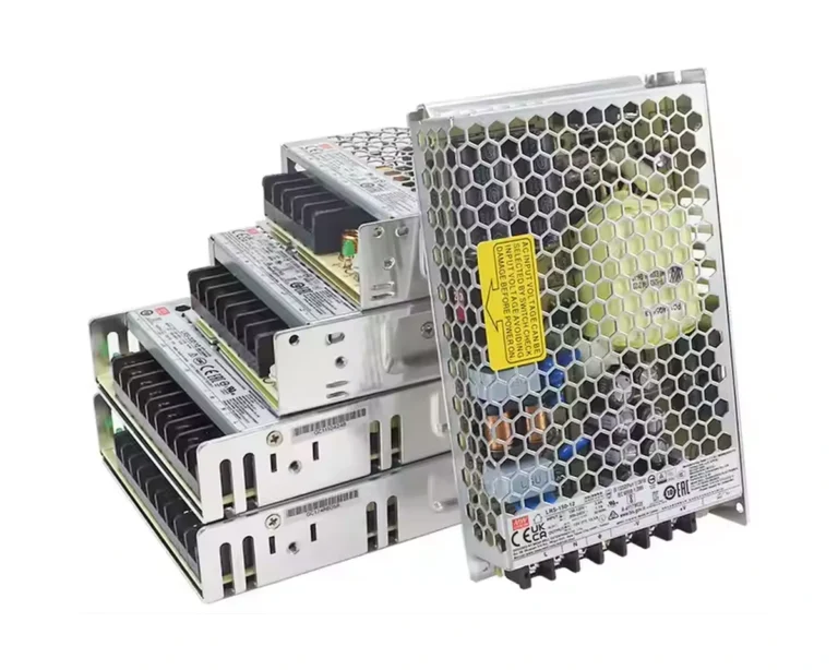 Mean Well LRS constant voltage LED power supplies with perforated metal housings